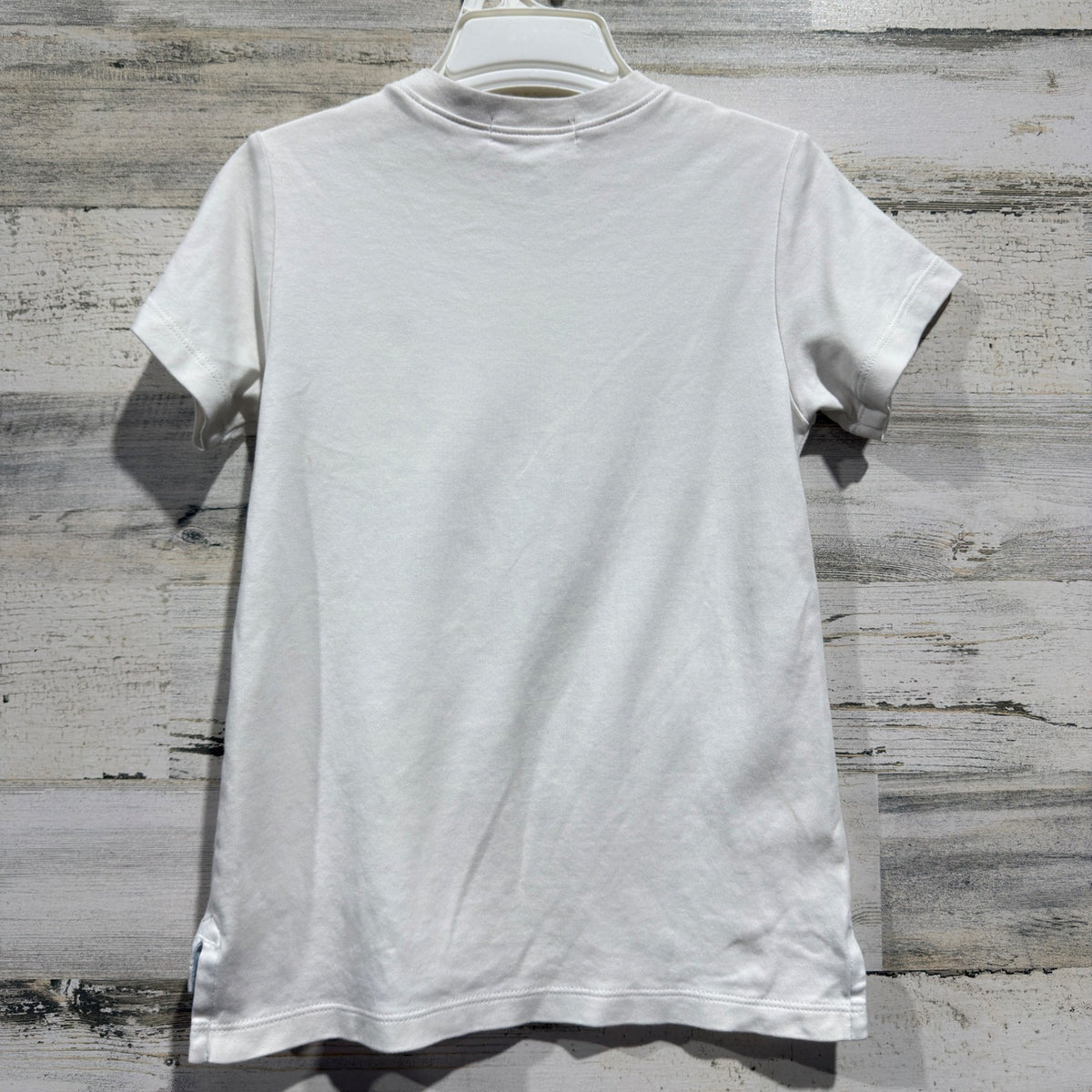 The Beaufort Bonnet Company Pocket Tee Boys 6 White Pima Cotton Preppy GUC4