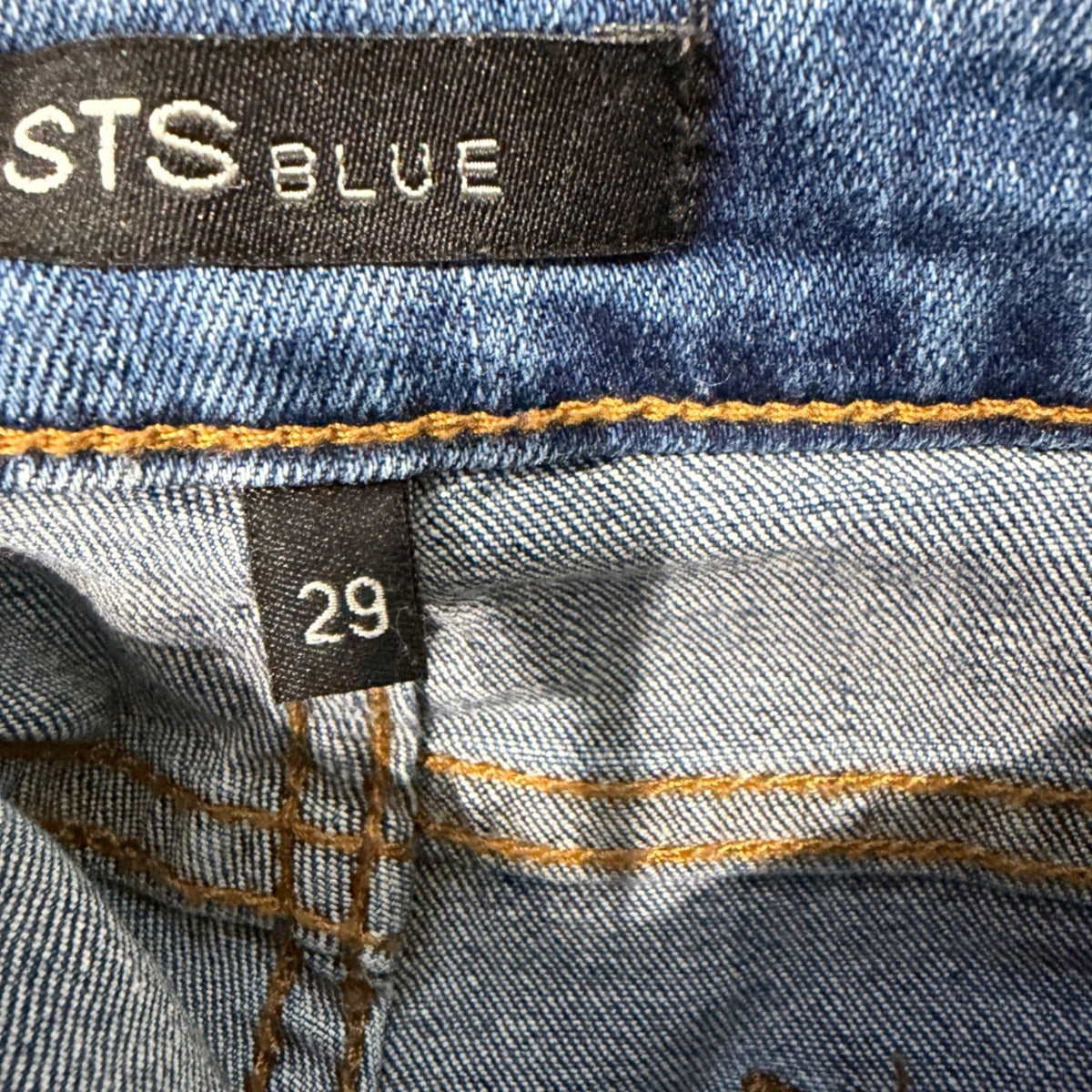 Old Navy STS Blue Denim Shorts Women 8 29 Black Blue Distressed Casual EUC5