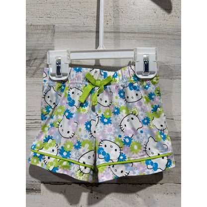 Hello Kitty Cat & Jack Girls 2T Pink Navy Bundle Pajamas Dress Shorts EUC5