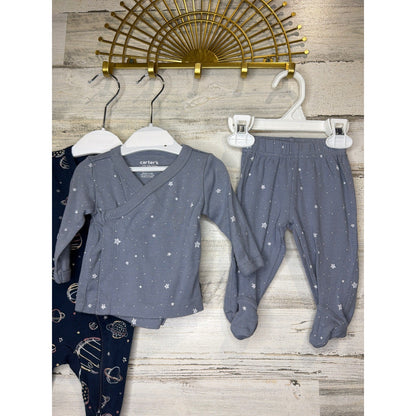 Members Mark Carters Baby Boys 3m 3/6m Bundle Space Star Bamboo Organic2