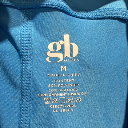 GB Girls Pleated Athletic Skort Girls M Blue Spandex Activewear Side Pocket3