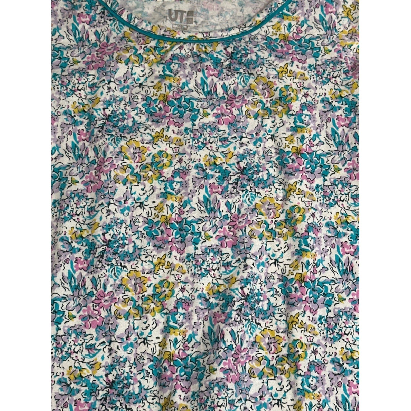 Uniqlo (110) Liberty London Top Girls XS Teal Shorts Outfit Fits Like 4/51