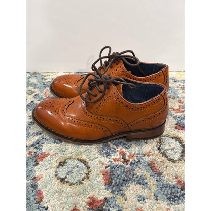 Bruno Marc Oxford Shoes Toddler 10 Brown Wingtip Brogue Formal *Flawed4