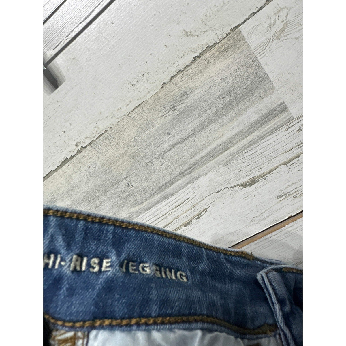 American Eagle Hi-Rise Jegging Women 00 Short Blue Next Level Stretch EUC4