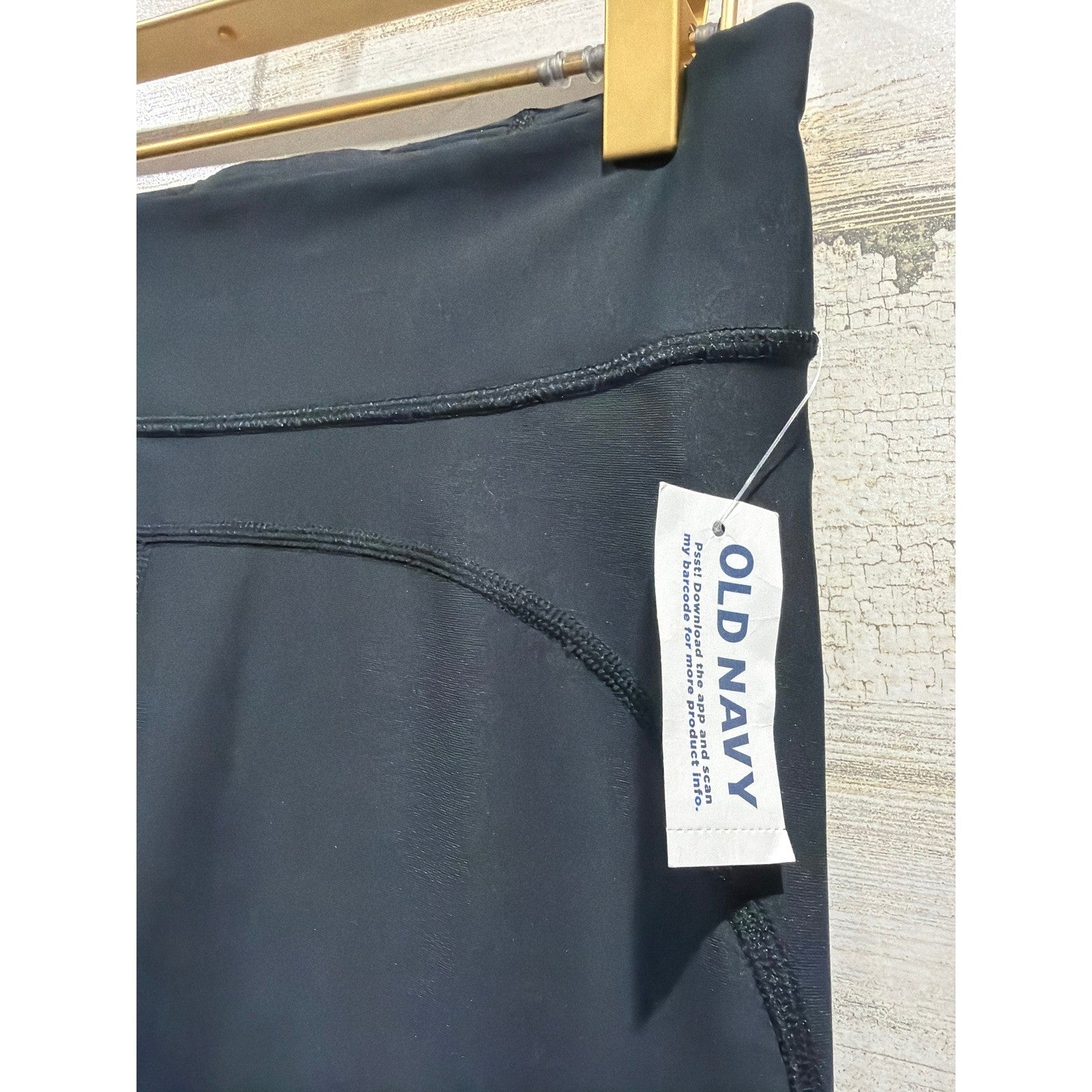 Old Navy Leggings Women Small Black High Waisted Activewear Athleisure NWT1