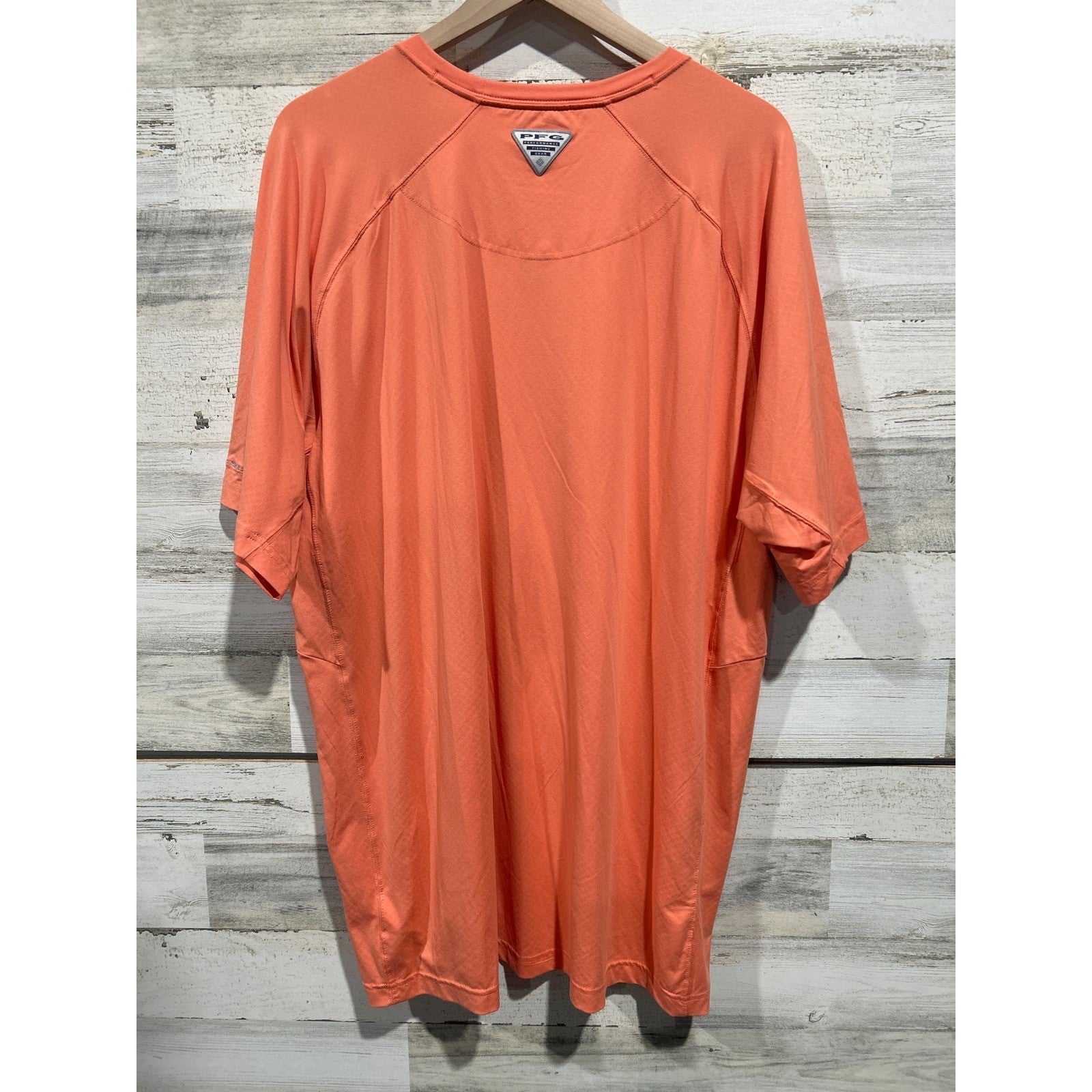Columbia PFG T-Shirt Mens XXL Orange Omni-Wick Performance Gorpcore EUC4