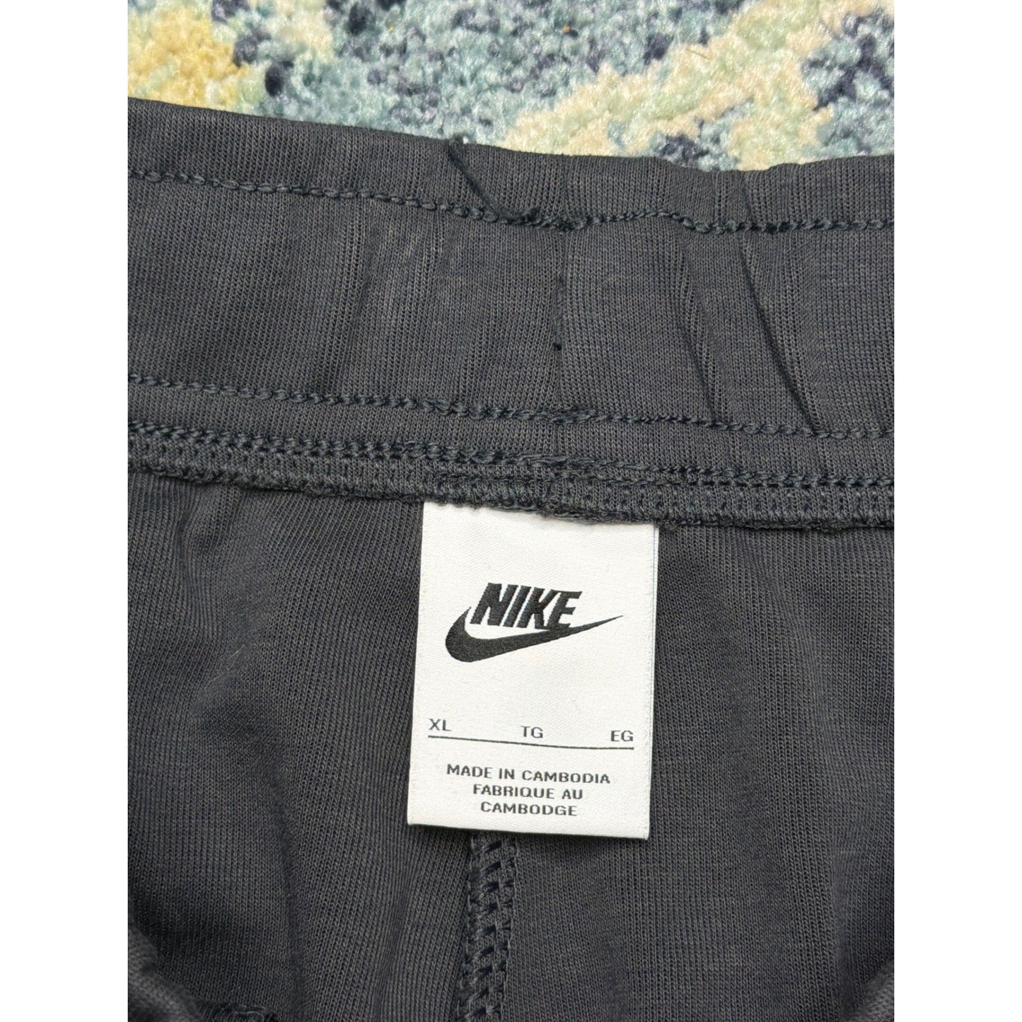 Nike Tech Fleece Joggers Boys XL Grey Neon Green Sweatpants EUC3