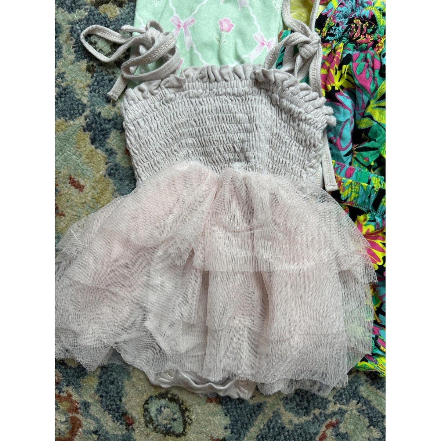 Monica Andy Caden Lane Girls 6-12M Summer Bubble & Dress Bundle3