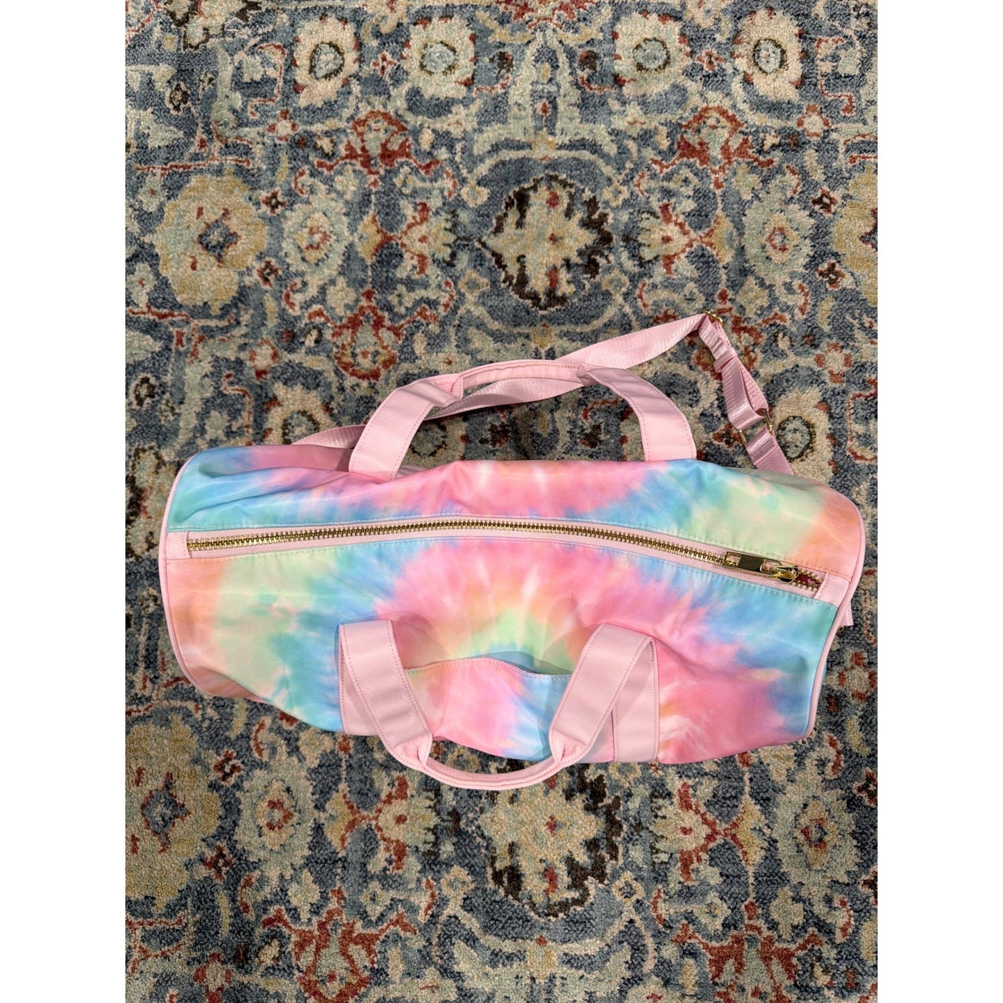 Stony Clover Target Duffel Bag Pink Tie Dye Weekend Travel EUC1
