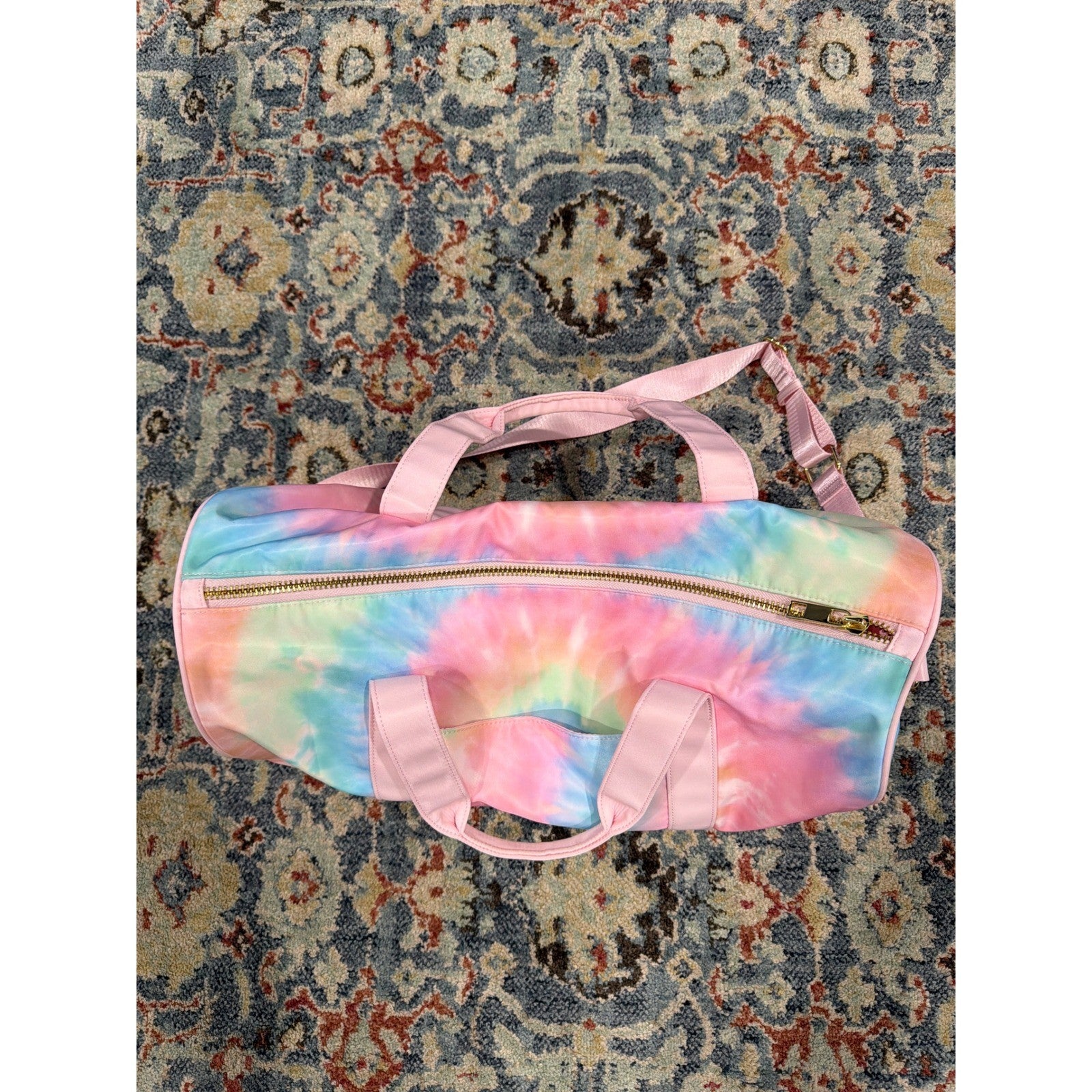 Stony Clover Target Duffel Bag Pink Tie Dye Weekend Travel EUC1