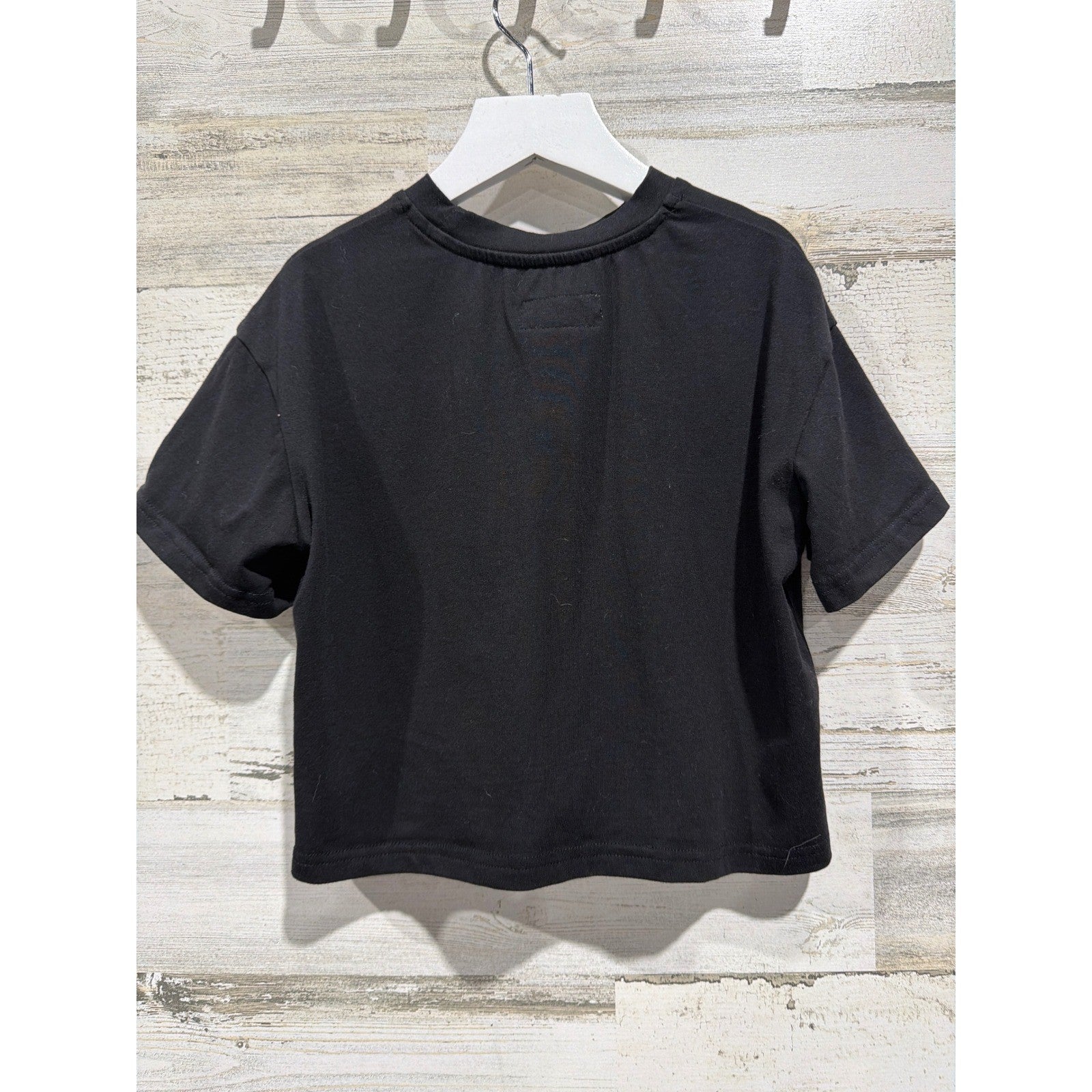 Taylor Joelle Huntress Shirt Girls Size 7 Black Graphic Tee Gorpcore EUC2