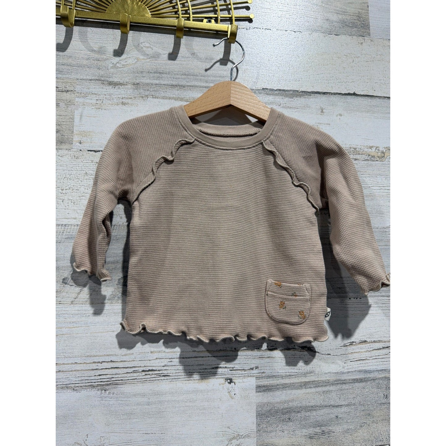 Ralph Lauren Easy Peasy Just One You Girls 12M Purple Tan Long Sleeve Bundle3