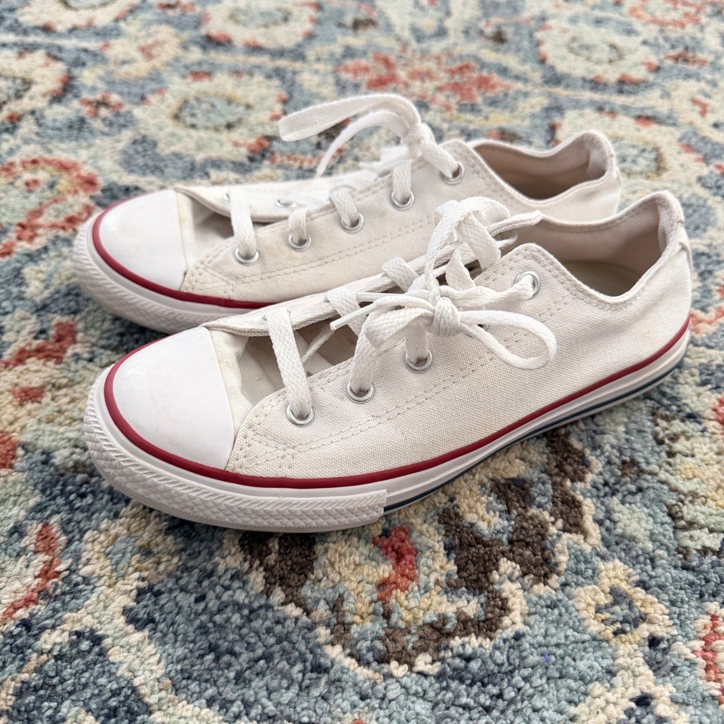 Converse Chuck Taylor All Star Low Youth 3 White Canvas Classic GUC*0