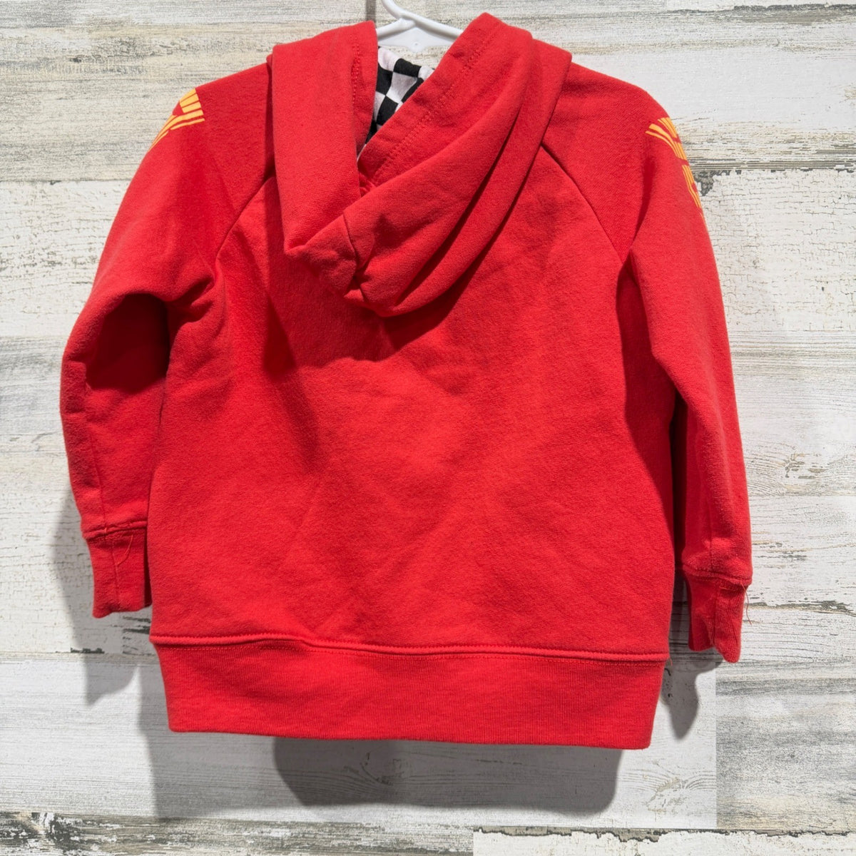 Disney Cars Hoodie Boys 4T Red Lightning McQueen Piston Cup Racing EUC3