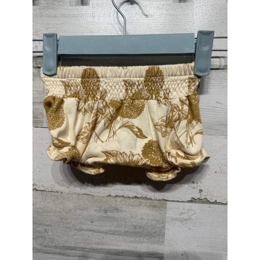Kate Quinn Bloomers Girls 3-6M Yellow Floral Organic Cotton EUC0