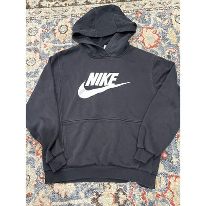 Nike Hoodie Boys Youth Large Black Futura Logo Fleece Pullover0