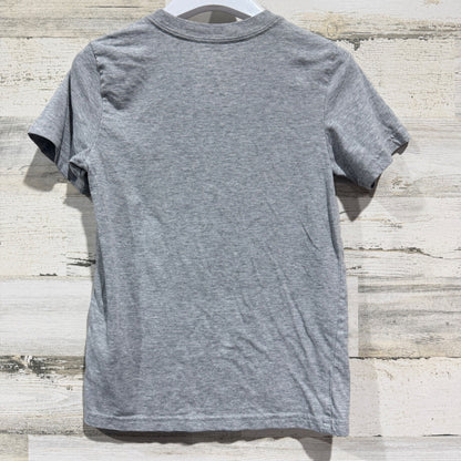Adidas Graphic Tee Boys Size 7 Gray Arcade Gamer Retro Sporty EUC3