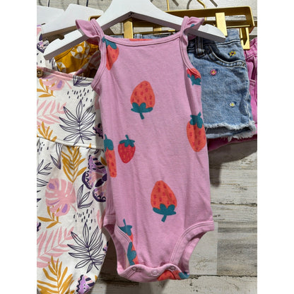 Tea Pekkle Carters Cat&Jack Girls 18-24M Summer Bundle Romper Shorts EUC2