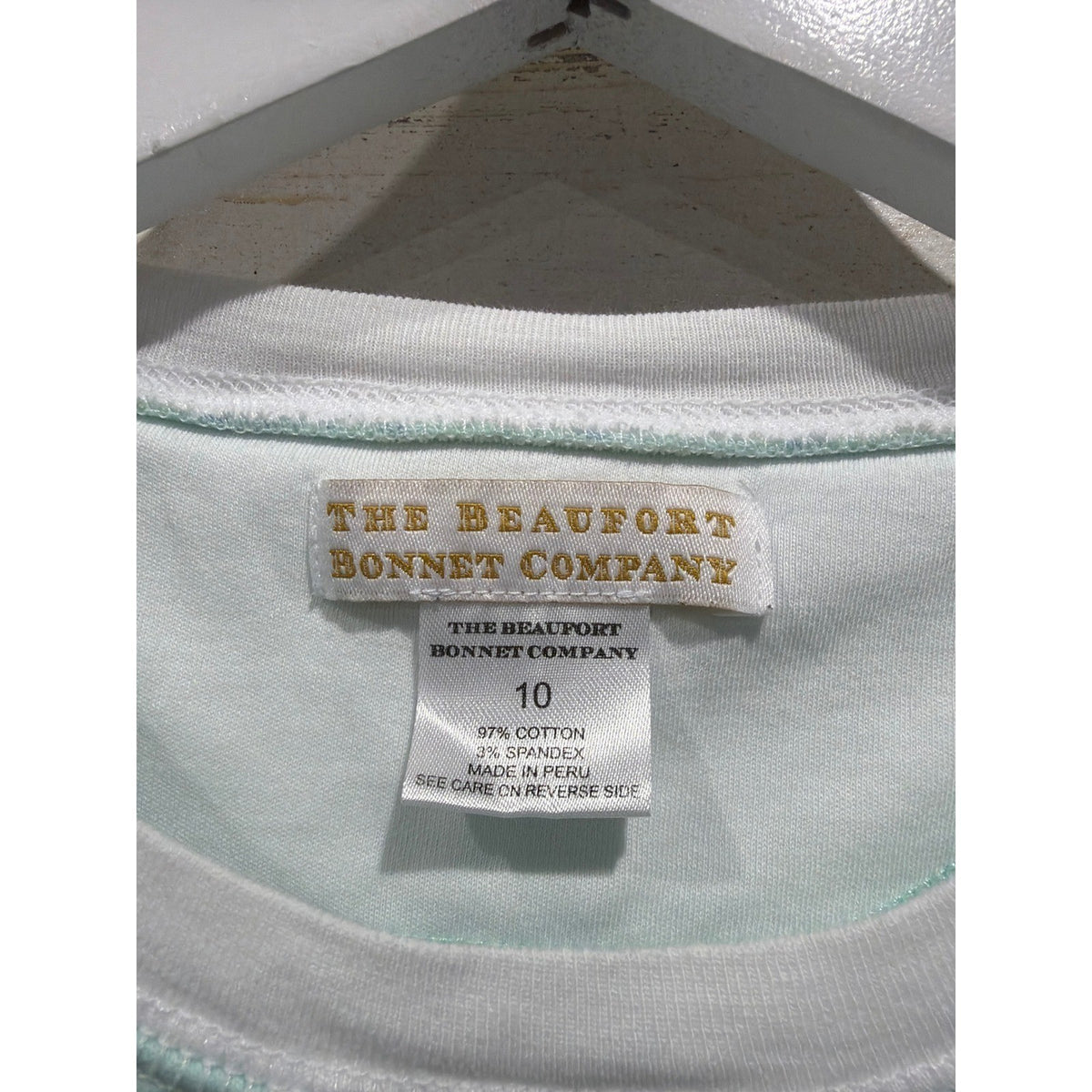 The Beaufort Bonnet Company Pullover Boys 10 Green Blue Golf Print Preppy EUC1