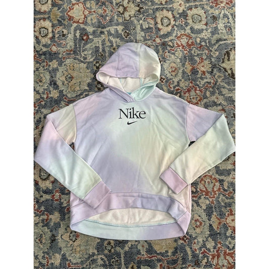 Nike Hoodie Girls XL Pastel Tie Dye High Low Pullover EUC0
