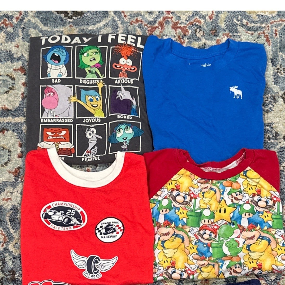 Abercrombie Mario Inside Out Jumping Beans Boys 5/6 Shirt Bundle0