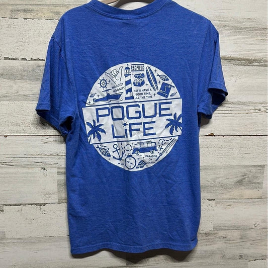 Jadelynn Brooke T-Shirt Women Medium Blue Pogue Life Outer Banks OBX EUC0