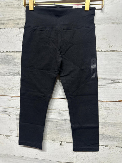 Justice Pedal Pusher Leggings Girls 8 Black Cropped High Waist NWT0