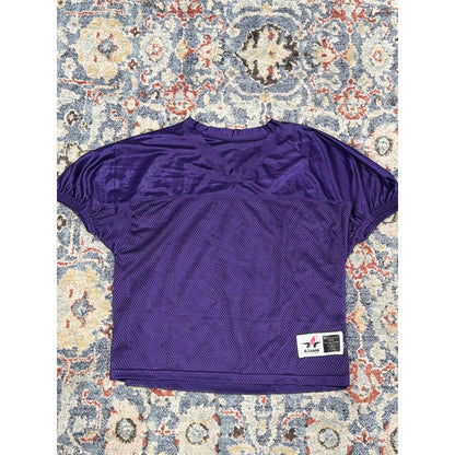 Alleson Athletic Football Jersey Boys L / XL Purple Mesh Practice Youth EUC0
