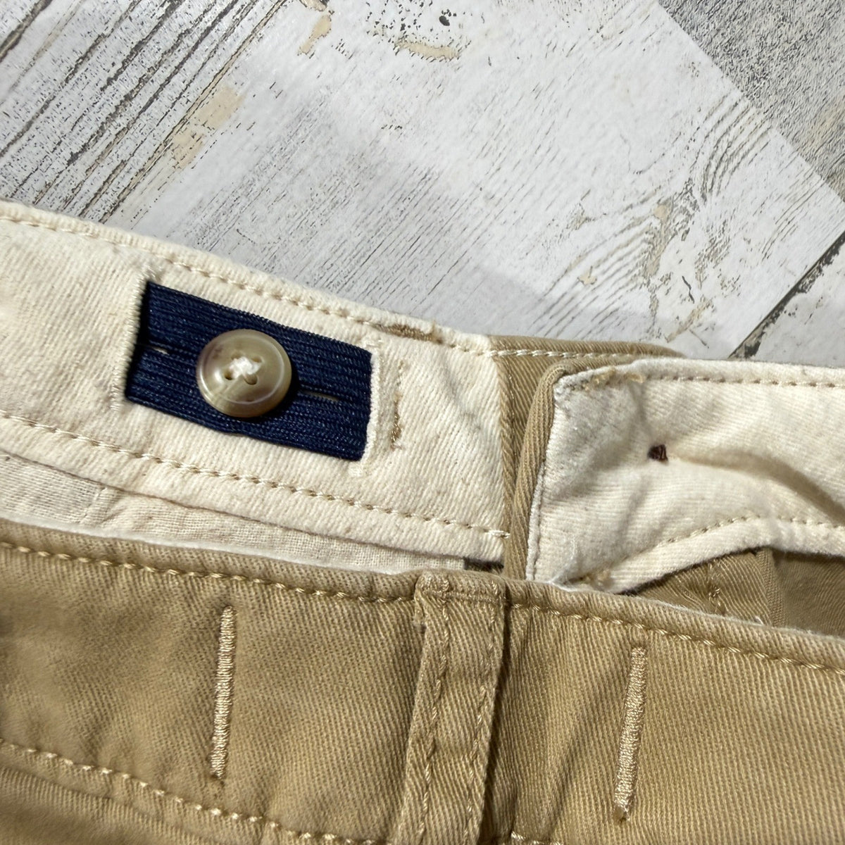 Abercrombie Kids Chino Pants Boys 9/10 Long Tan Cotton Stretch Classic Preppy4