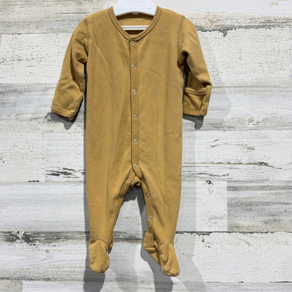 Quincy Mae Footed Sleeper Baby 3-6M Organic Cotton Boho EUC0