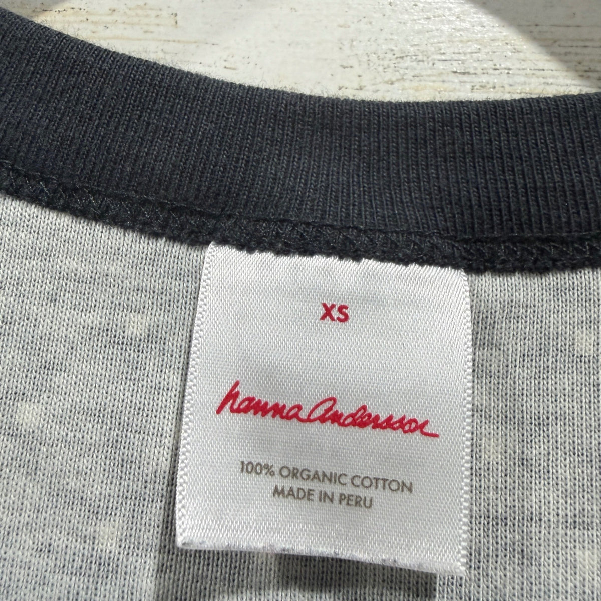 Hanna Andersson Fair Isle Top Women XS Black Organic Cotton Nordic EUC1
