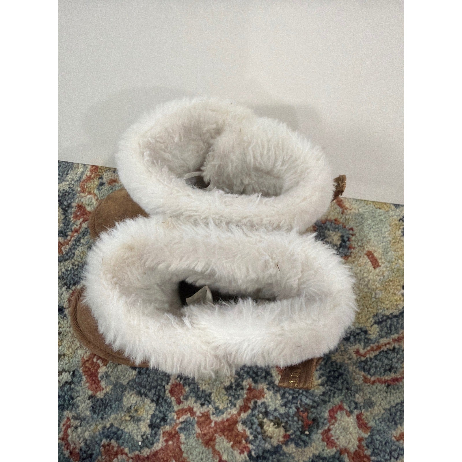Juicy Couture Boots Girls 8 Toddler Brown Faux Fur Suede McBling *Flawed6