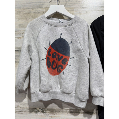 Abby & Evie Old Navy Bundle Girls 4T Black Gray Red Love Bug Flare Set EUC1
