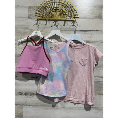 All in Motion Crewcuts Activewear Lot Girls Medium 8-10 Pink Tie Dye GUC0
