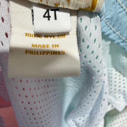 The Beaufort Bonnet Company Swim Trunks Boys 4T Pastel Colorblock Preppy EUC5