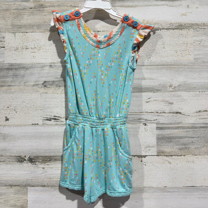 Matilda Jane Romper Girls 6 Blue Polka Dot Flutter Sleeve Whimsical0