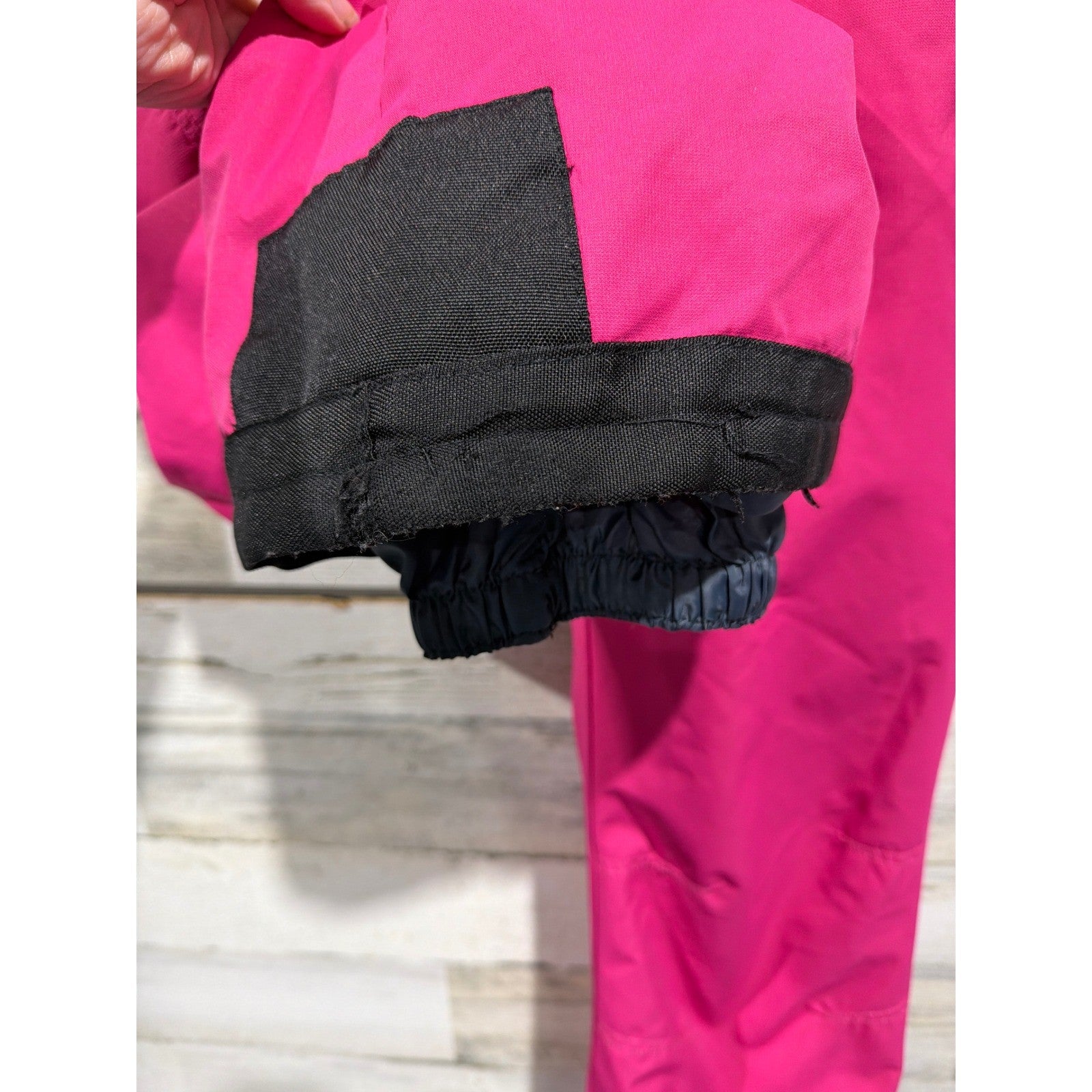 Arctix Snow Bib Overalls Girls Large Pink Black Insulated Ski Pants GUC*4