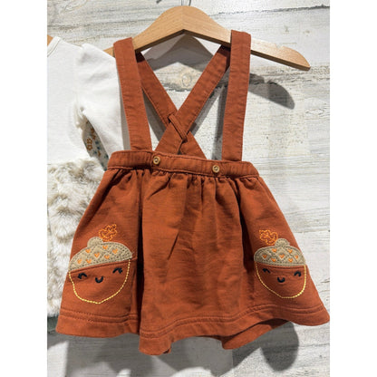 Rachel Zoe Siix Carters Girls 6M Dress Skirt Bundle Acorn Pumpkin Spice Fall Lot3