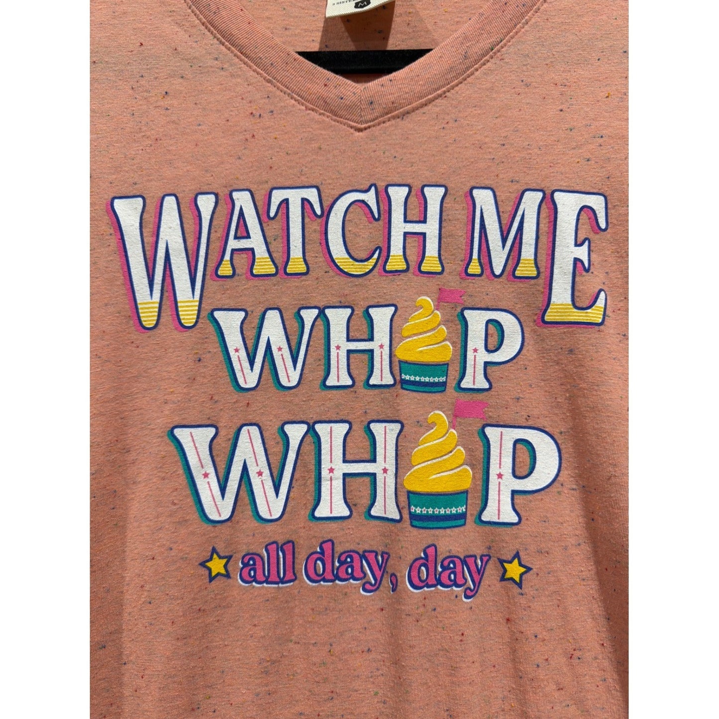 Jade Lynn Brooke Graphic Tee Women Medium Pink Watch Me Whip Whip Disneycore EUC1