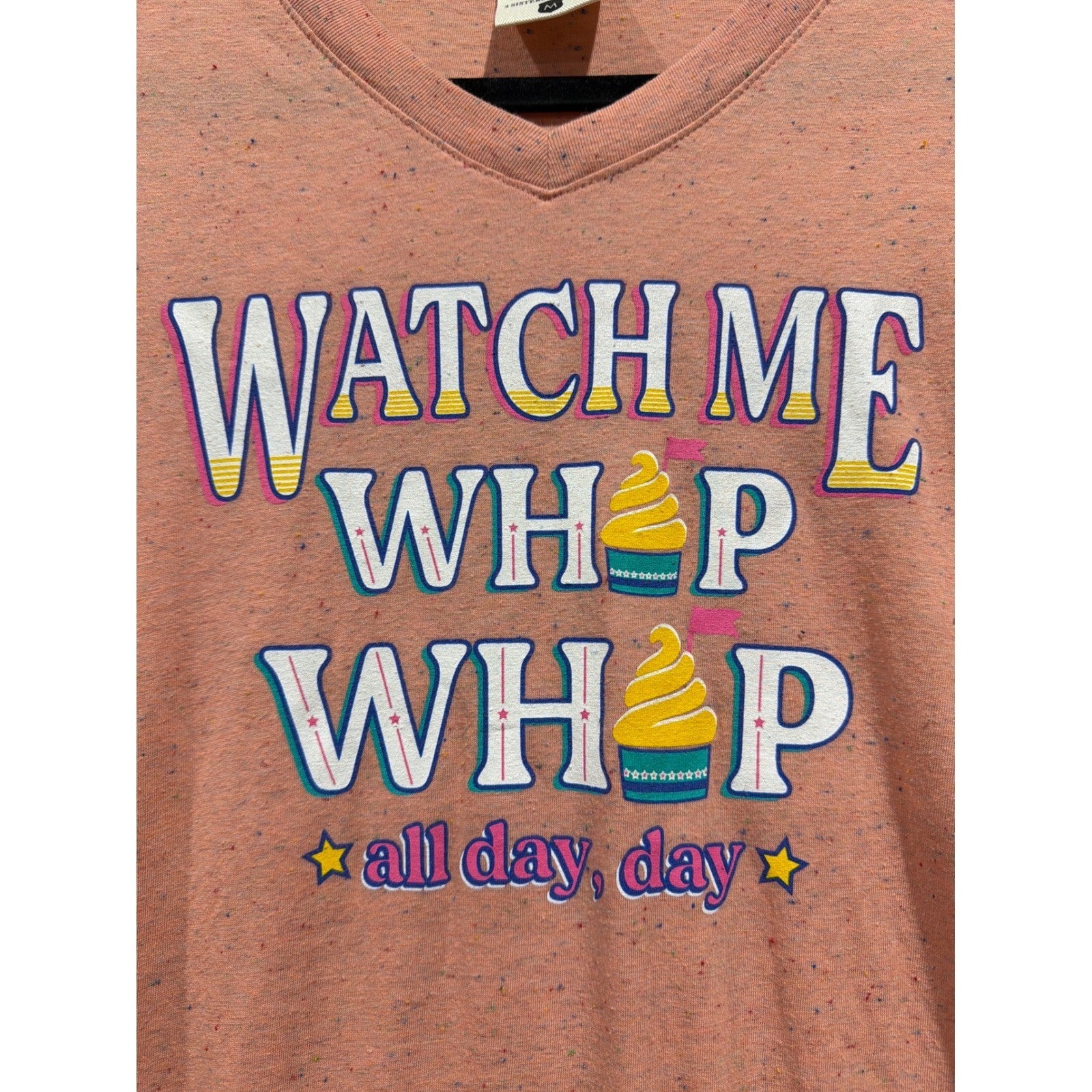 Jade Lynn Brooke Graphic Tee Women Medium Pink Watch Me Whip Whip Disneycore EUC1