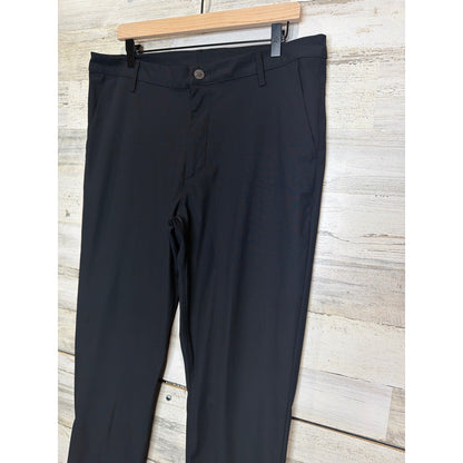 All In Motion Golf Pants Men 36x30 Black Stretch Performance Athleisure EUC1