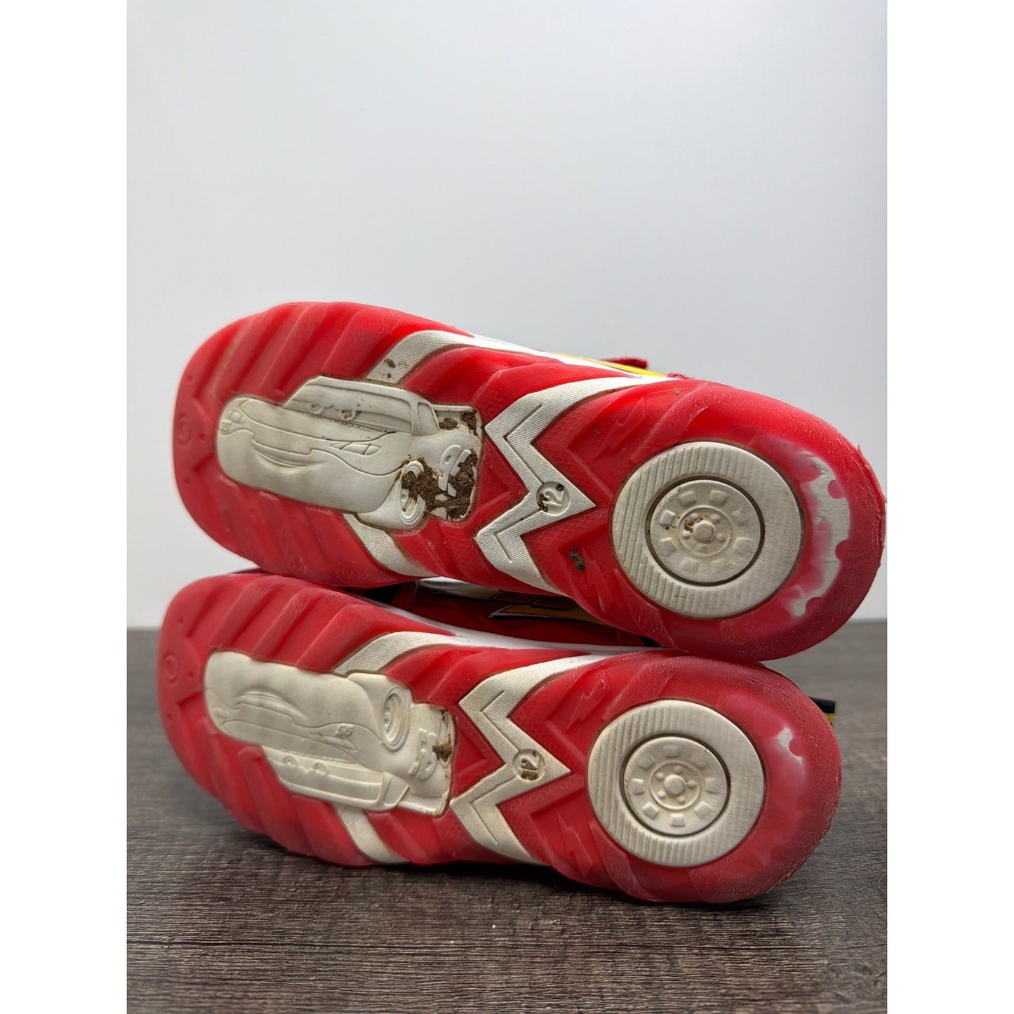 Disney Lightning McQueen Sneakers Boys 12 Red Light Up Race Car4