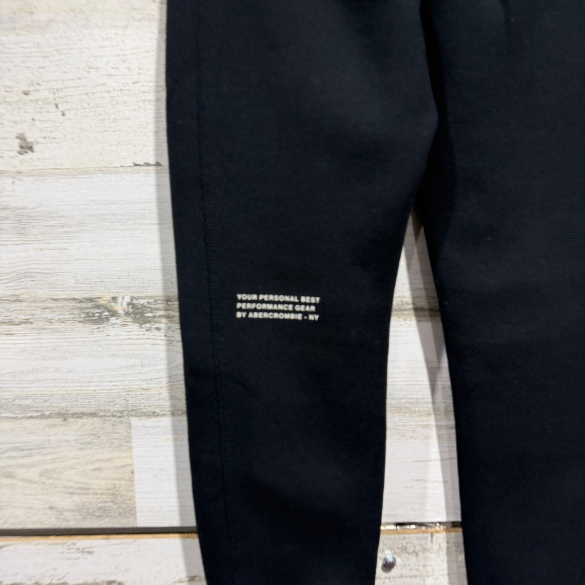 Abercrombie YPB Performance Joggers Boys 9/10 Black Pants Fall Winter Sporty EUC3