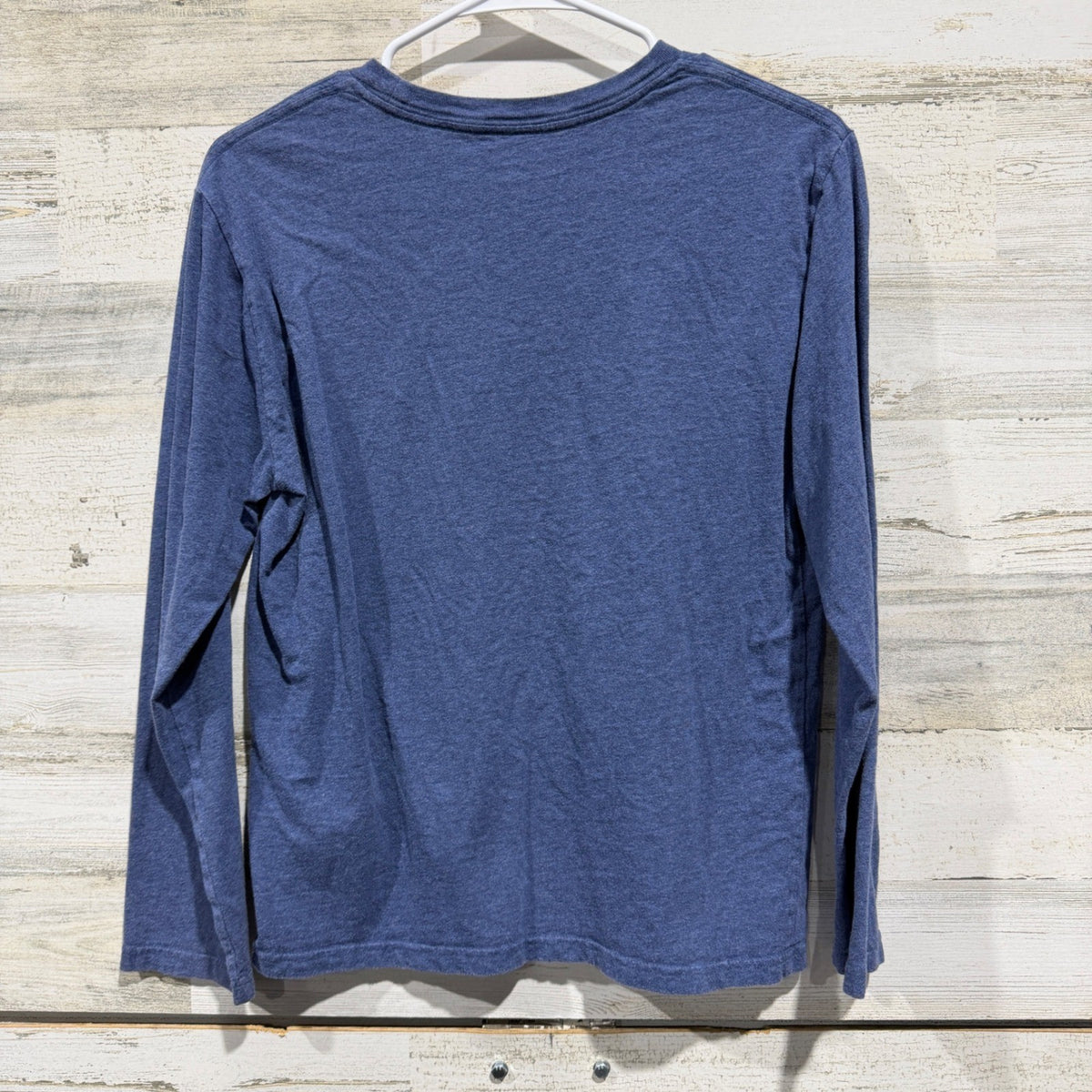 Polo Ralph Lauren Long Sleeve T-Shirt Boys L 14-16 Blue Cotton Classic Flawed*4