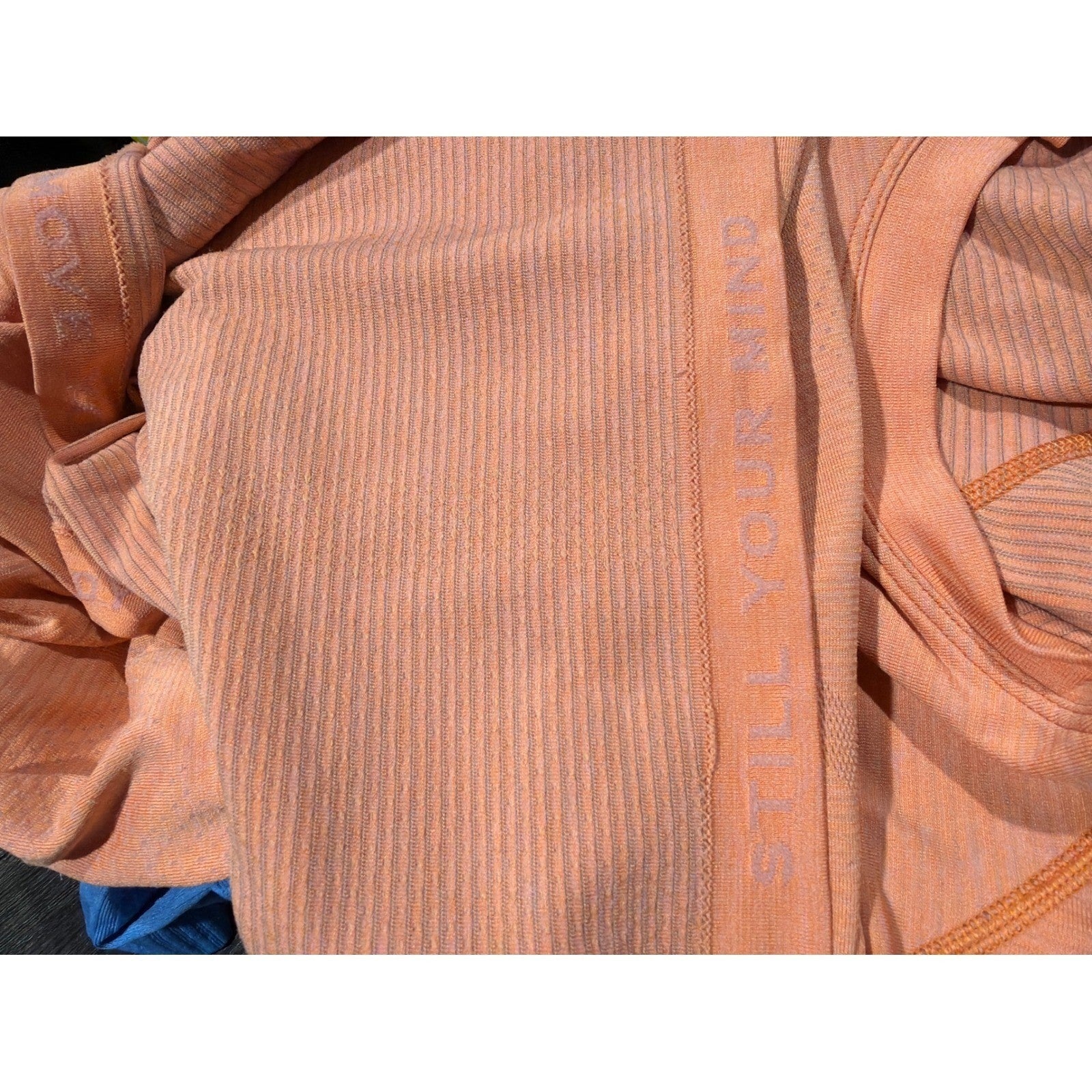Lululemon Swiftly Tech Short Sleeve Women 14 Orange Mesh Knit Athletic GUC5