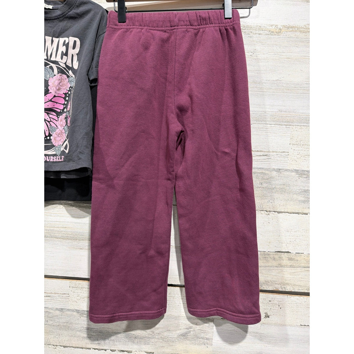 Sanrio Cotton On Kids Outfit Set Girls 7 Black Burgundy My Melody Kuromi EUC4