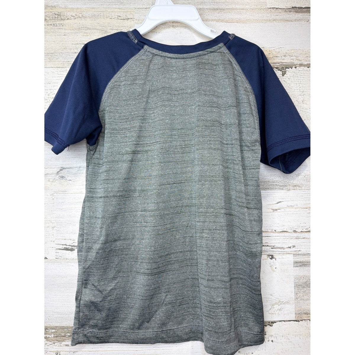 Houston Astros T-Shirt Boys XS 4/5 Gray Navy Raglan Baseball Sport3