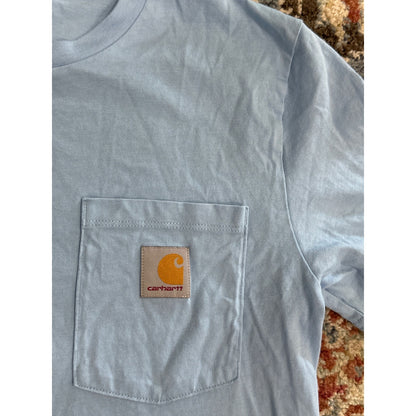 Carhartt Graphic T-Shirt Boys Large 14/16 Blue Neon Spray Logo3