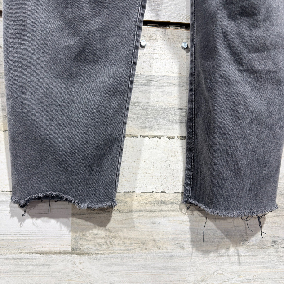 Ava & Viv High Rise Slim Straight Jeans Women 17 Grey Cotton Blend Modern EUC5
