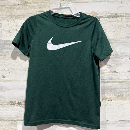 Nike Dri-FIT Swoosh Tee T-Shirt Boys Medium Green Polyester Athletic Modern0